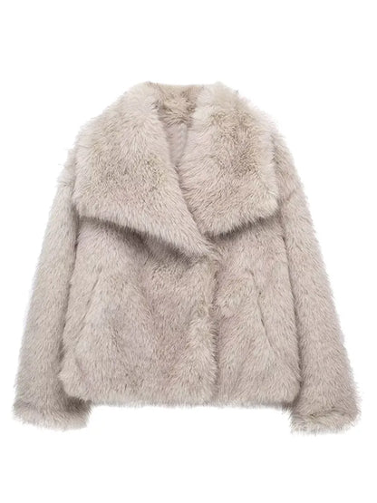 Manteau en fausse fourrure